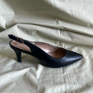 NWOB Dream Pairs Size 9 Heel 3” Pump Buckle Black #h4